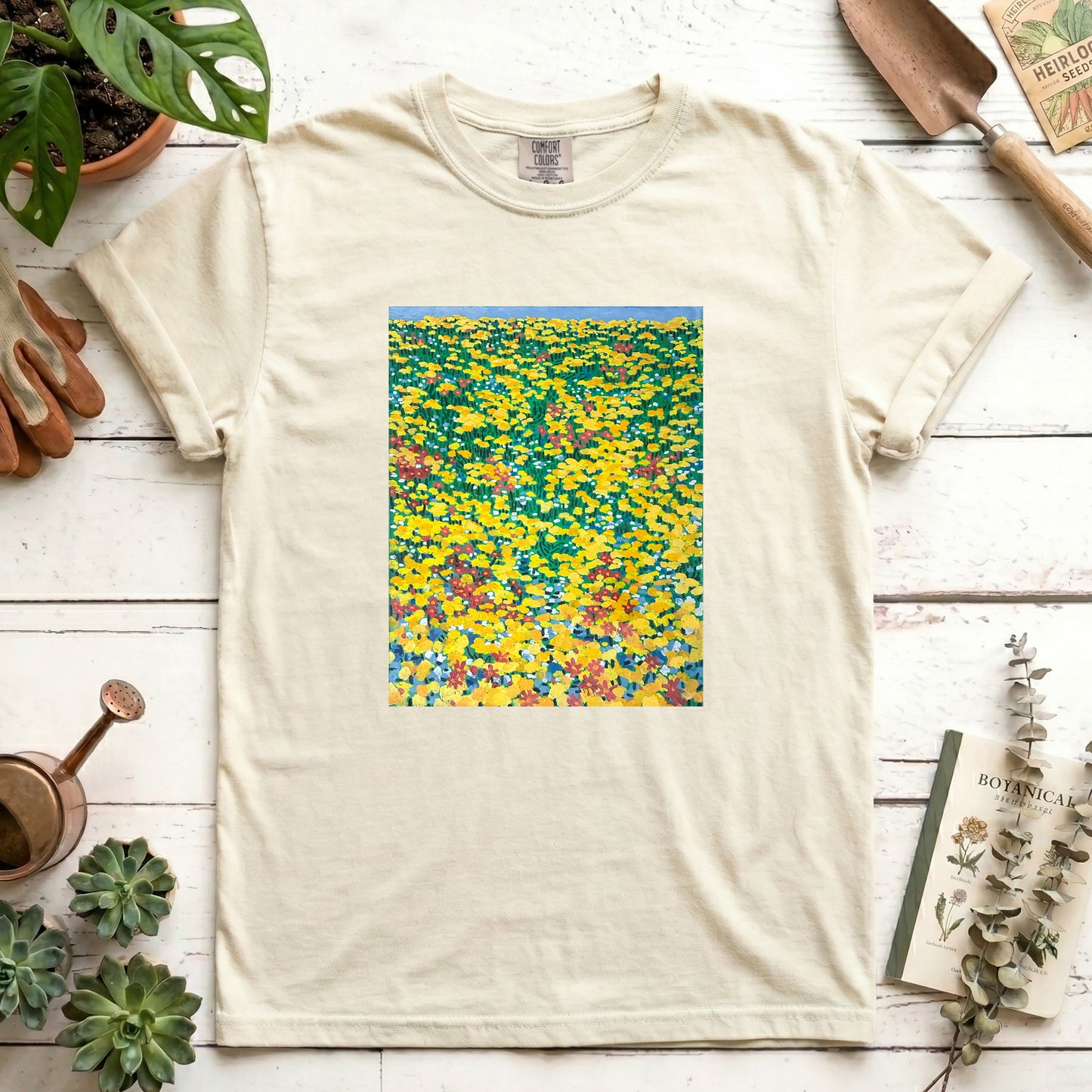 Yellow wild flowers