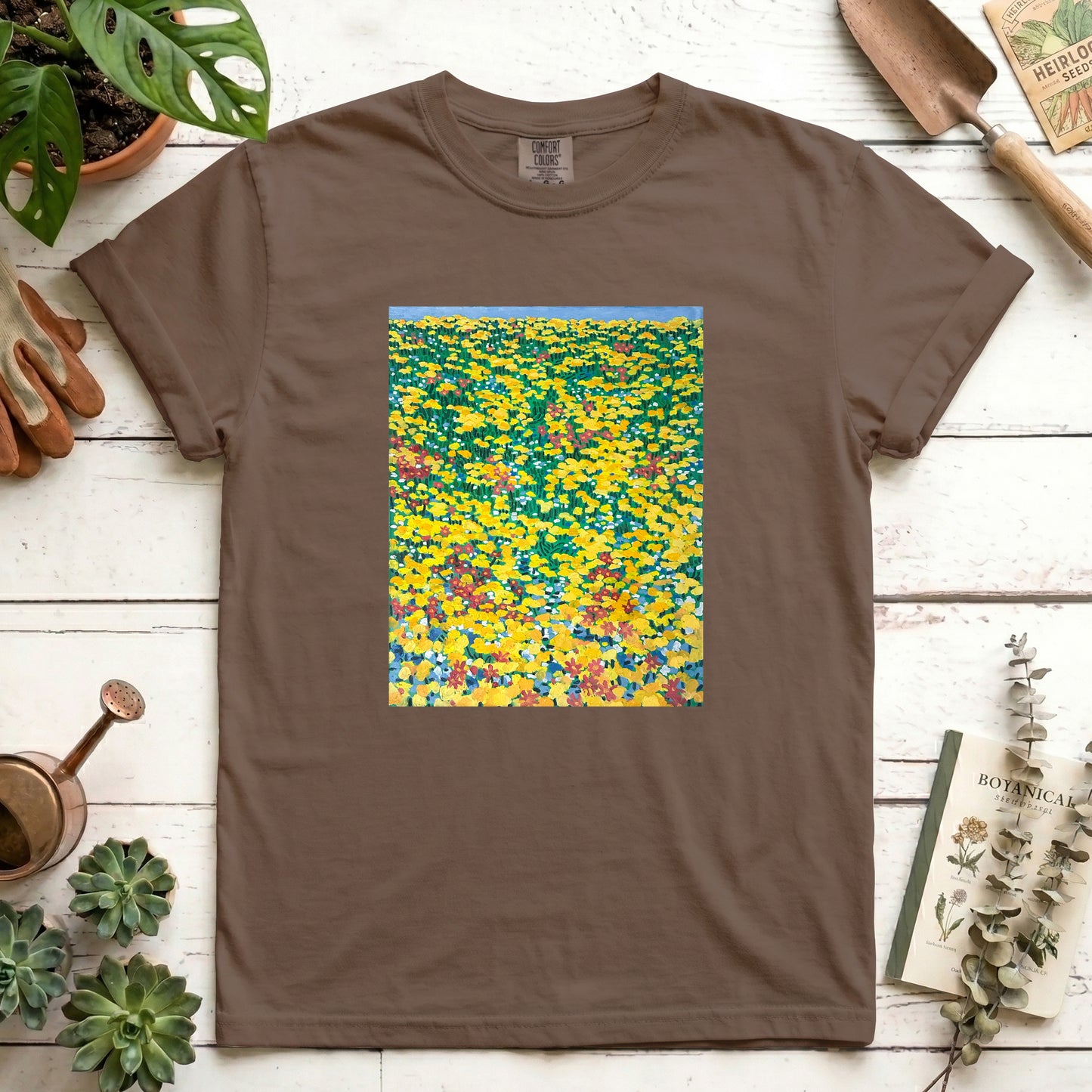 Yellow wild flowers