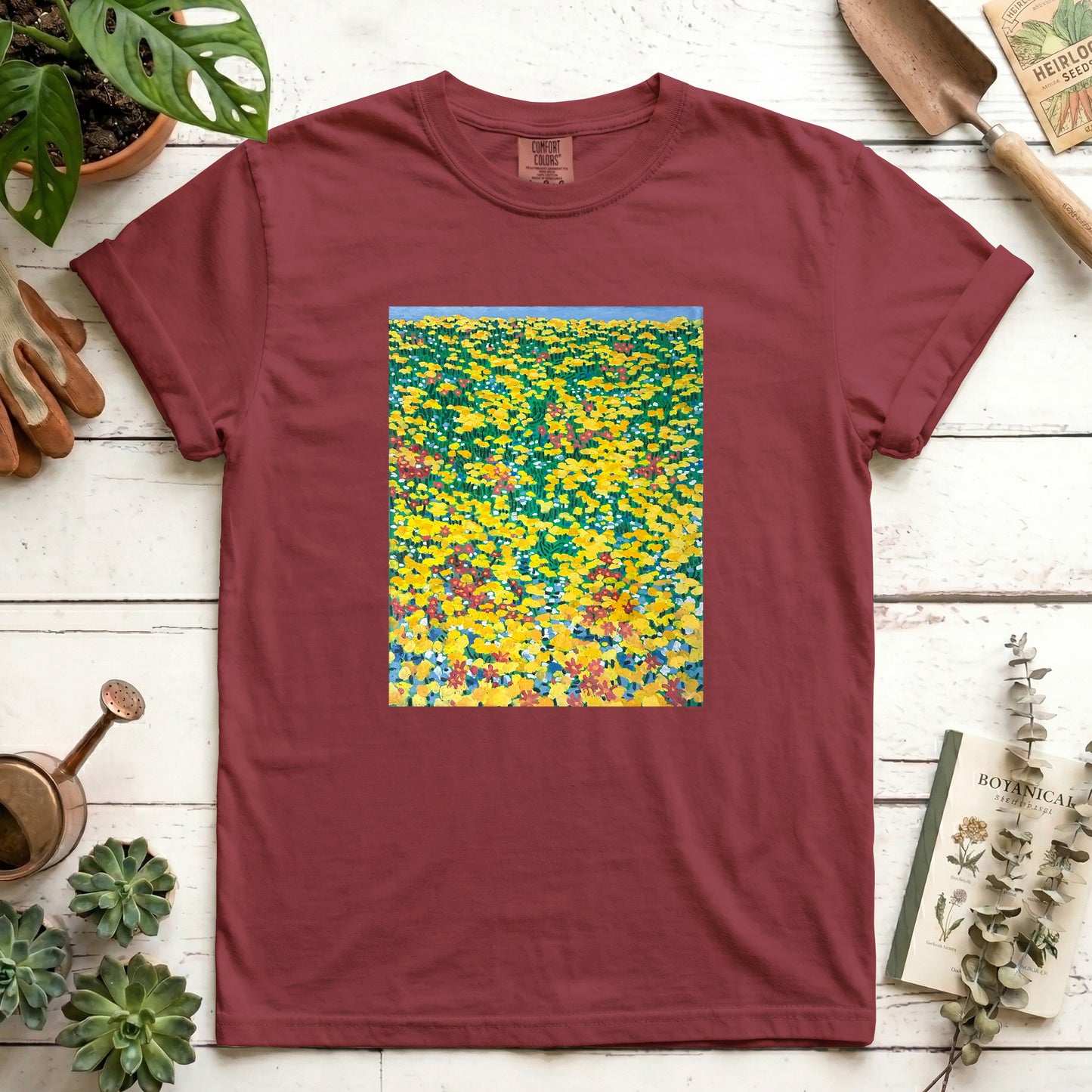Yellow wild flowers