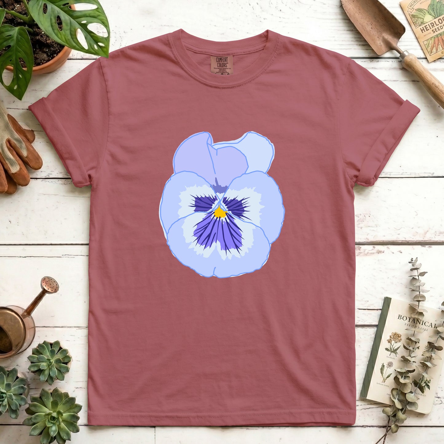 blue pansy
