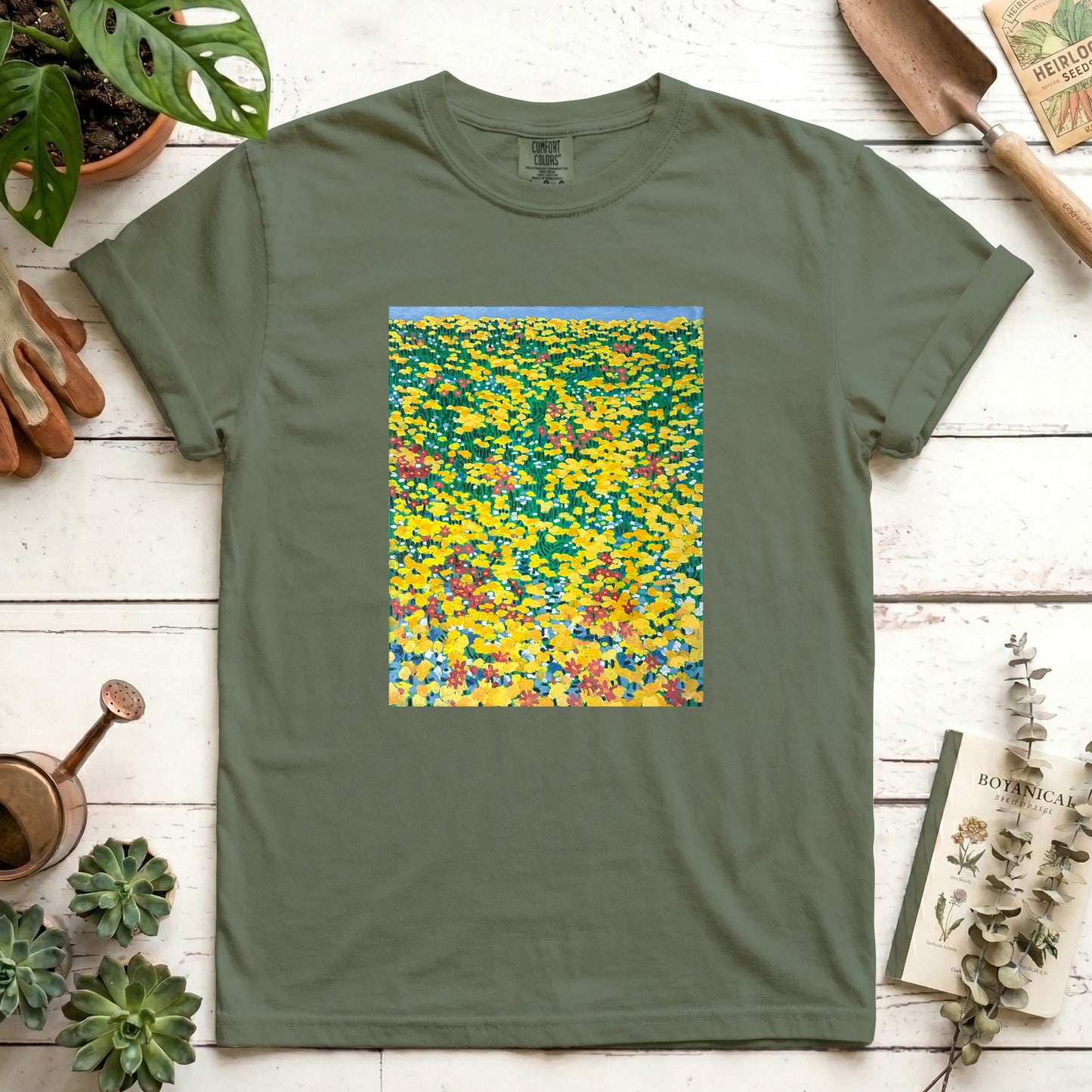 Yellow wild flowers