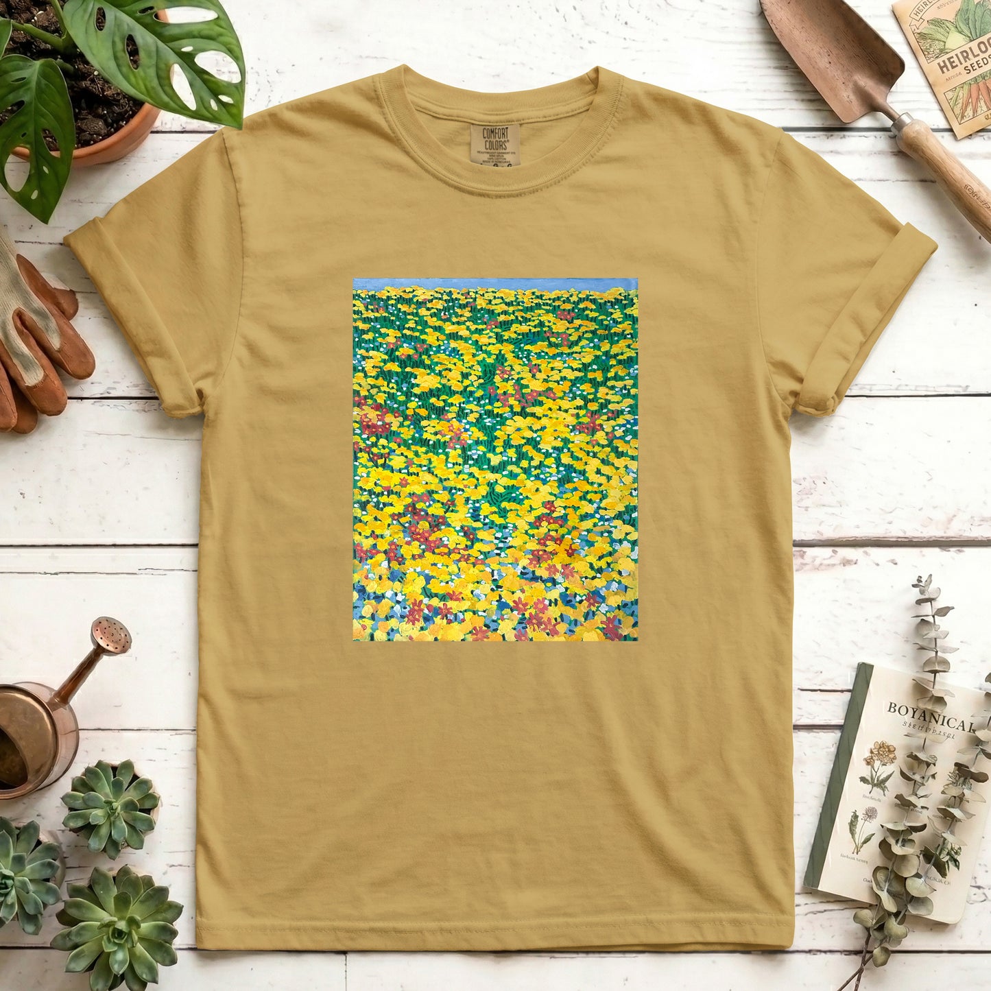 Yellow wild flowers