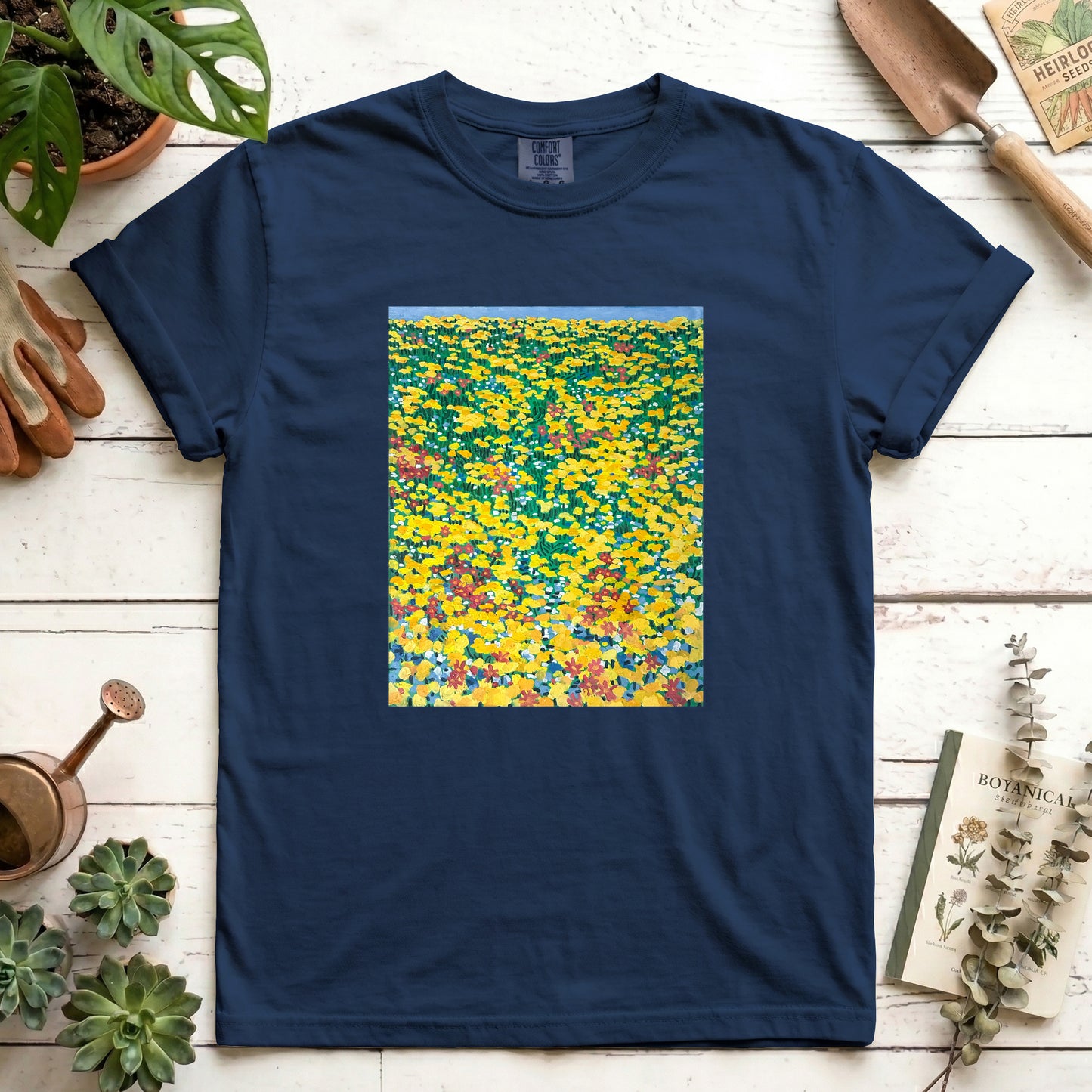 Yellow wild flowers