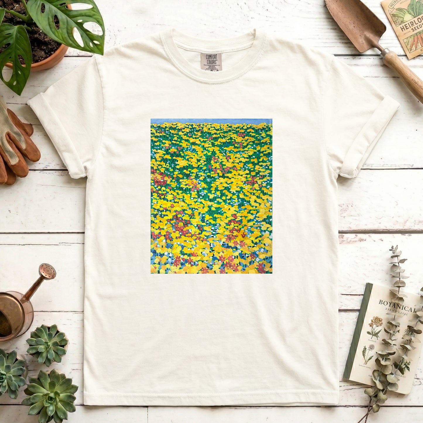 Yellow wild flowers