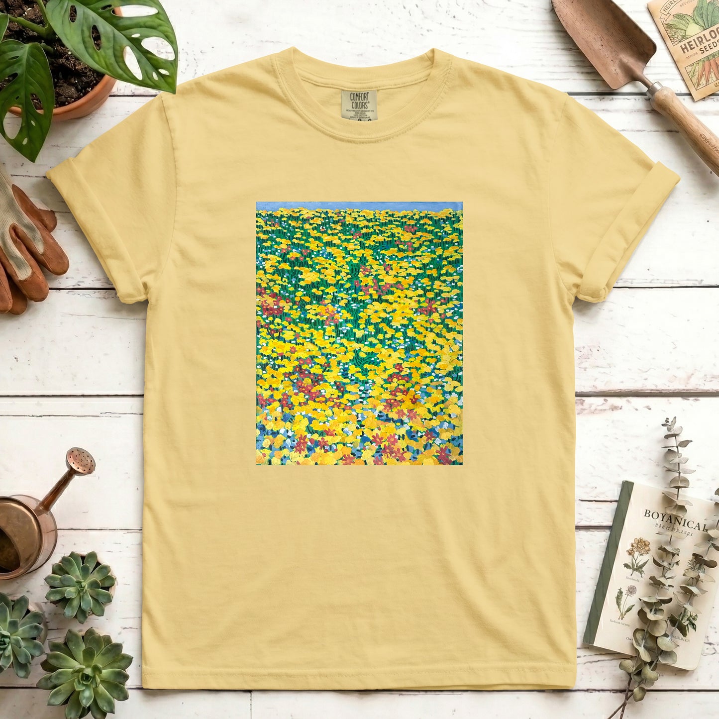 Yellow wild flowers